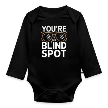 Blinde Blindheit Sehbehinderte Menschen - Baby Bio-Langarm-Body - Schwarz - Vorne