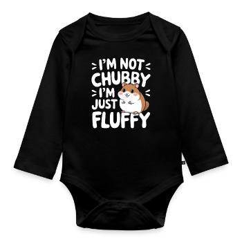 Hamster - Baby Bio-Langarm-Body - Schwarz - Vorne