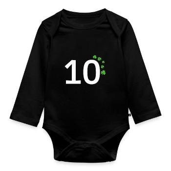 10 - Baby Bio-Langarm-Body - Schwarz - Vorne