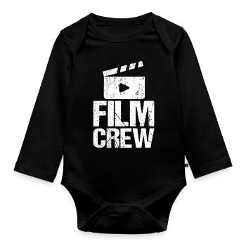 Film Produktion Crew Mitglieder Produzent Filmcrew - Baby Bio-Langarm-Body - Schwarz - Vorne