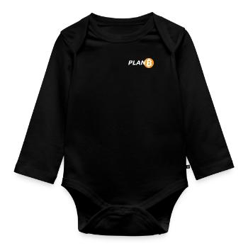 Plan B - Baby Bio-Langarm-Body - Schwarz - Vorne