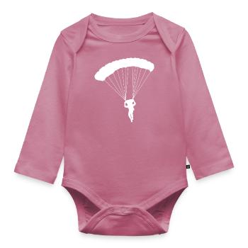 Parachute - Body Bébé bio manches longues - mauve - Devant