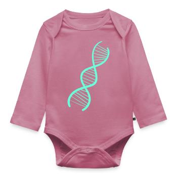 DNA Gene Genetik Biologie DNS - Baby Bio-Langarm-Body - Mauve - Vorne