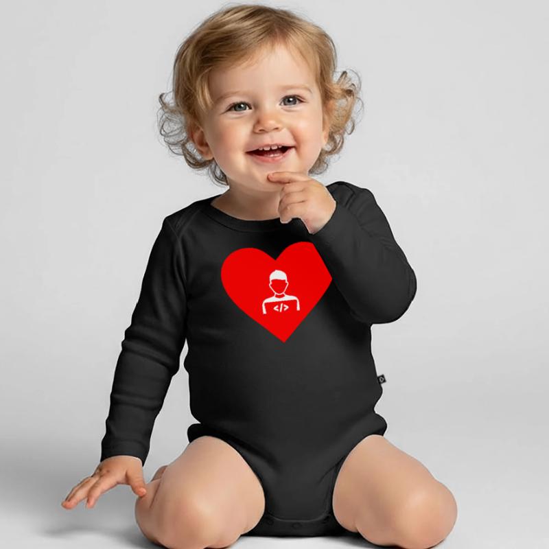 Verliebt in Software Developer, Softwareentwickler Baby Bio-Langarm-Body