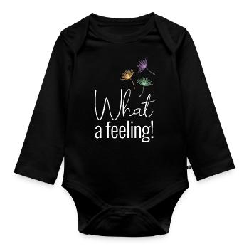 Quel sentiment négatif - Body Bébé bio manches longues - noir - Devant