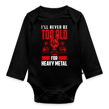 Heavy Metal Band Rock E-Gitarre - Baby Bio-Langarm-Body - Schwarz - Vorne