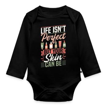 Beautician Make Up Artist Life - Baby Bio-Langarm-Body - Schwarz - Vorne