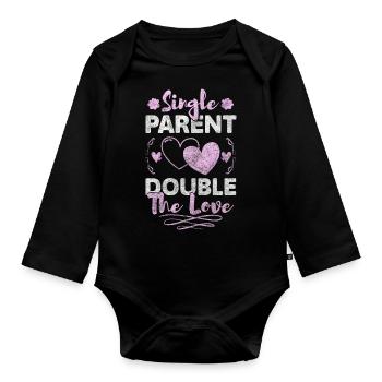 Parents Single Responsibility Sarcasm - Organic Longsleeve Baby Bodysuit - black - Front