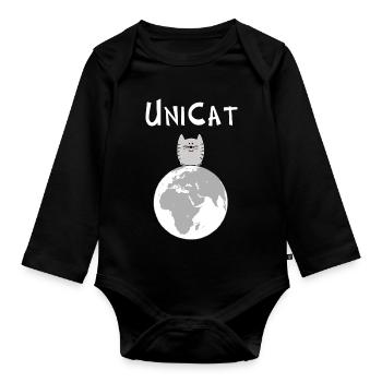 Unique: vous êtes unique, très spécial - Body Bébé bio manches longues - noir - Devant