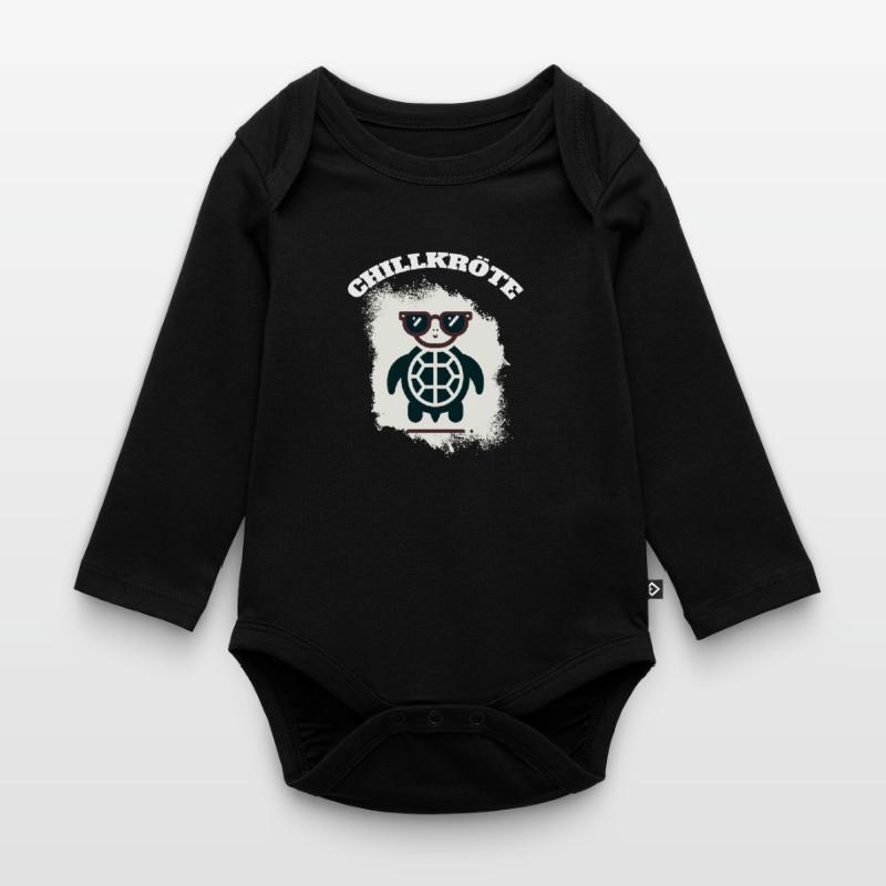 Chill Toad Turtle Organic Longsleeve Baby Bodysuit