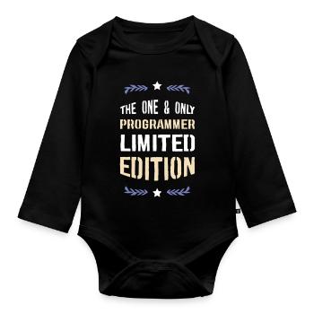The One and Only Programmer Limited Edition - Baby Bio-Langarm-Body - Schwarz - Vorne