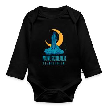 Südharz Merch - Mondschieber Blankenheim - Baby Bio-Langarm-Body - Schwarz - Vorne