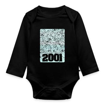 2001 - Organic Longsleeve Baby Bodysuit - black - Front