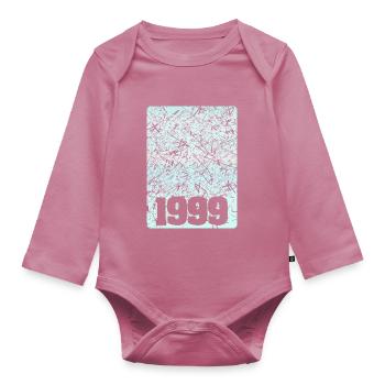 Graphique 1999 - Body Bébé bio manches longues - mauve - Devant