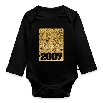 2007 - Baby Bio-Langarm-Body - Schwarz - Vorne