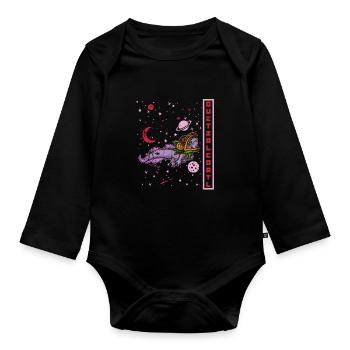 Quetzalcoatl Axolotl Mexique Divinité Aztèque - Body Bébé bio manches longues - noir - Devant