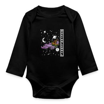 Quetzalcoatl Axolotl Mexique Divinité Aztèque - Body Bébé bio manches longues - noir - Devant