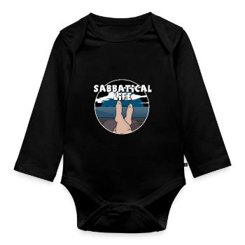 Emploi de vie sabbatique Employé - Body Bébé bio manches longues - noir - Devant