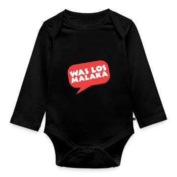 Ce que Los Malaka Grec Grec Grec - Body Bébé bio manches longues - noir - Devant
