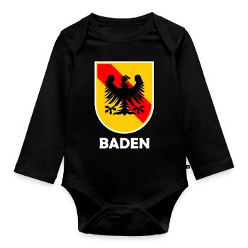 The beautiful Badnerland - Organic Longsleeve Baby Bodysuit - black - Front