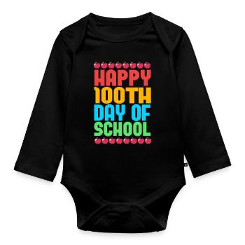 2. Klasse - Baby Bio-Langarm-Body - Schwarz - Vorne