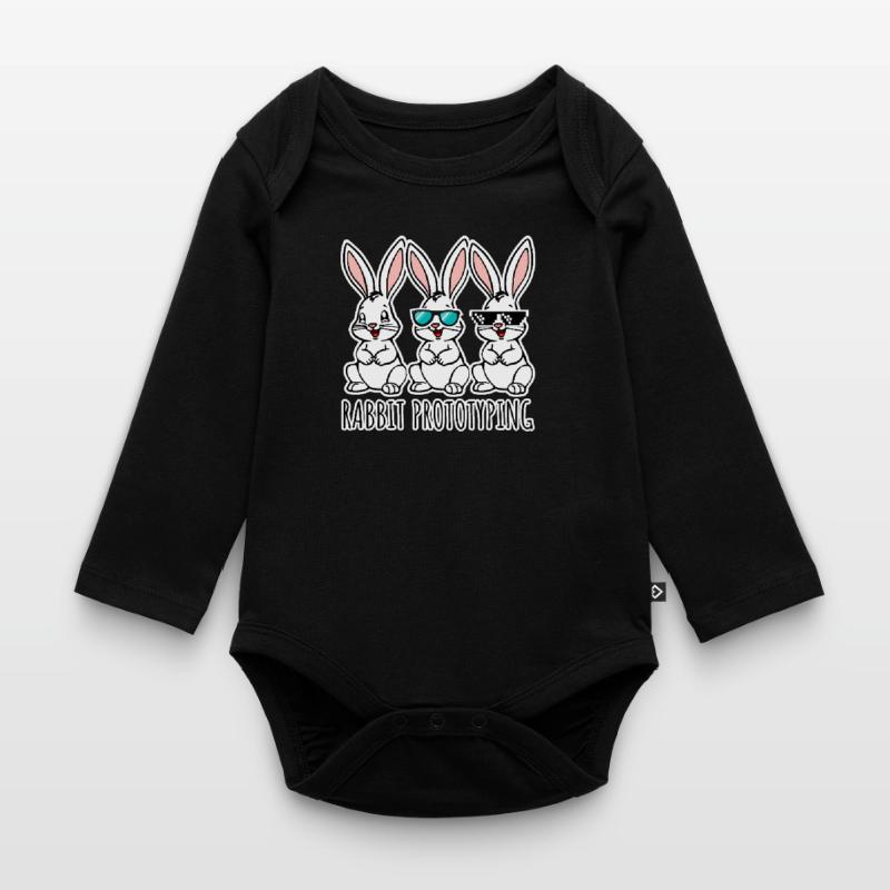 Rabbit Prototyping CAD Bunnies from the 3D Printer Organic Longsleeve Baby Bodysuit