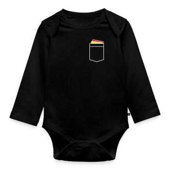Schiedsrichter - Baby Bio-Langarm-Body - Schwarz - Vorne
