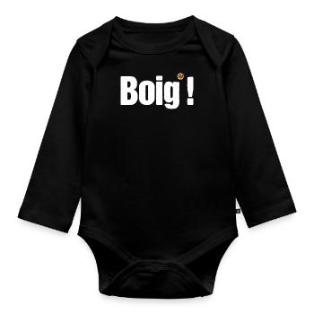 OBV - Boig! - Baby Bio-Langarm-Body - Schwarz - Vorne