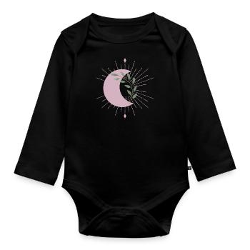 Purple Moon - Baby Bio-Langarm-Body - Schwarz - Vorne