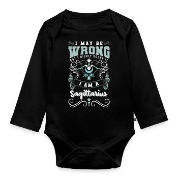 Sternzeichen November - Baby Bio-Langarm-Body - Schwarz - Vorne