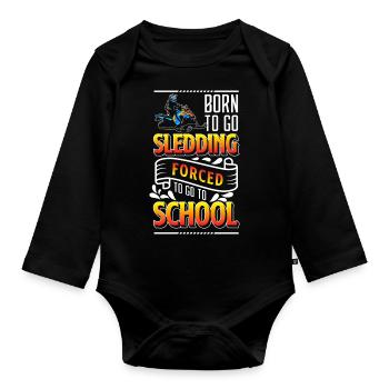Winter - Baby Bio-Langarm-Body - Schwarz - Vorne