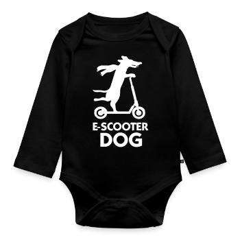 E-Scooter Roller Scooter - Baby Bio-Langarm-Body - Schwarz - Vorne