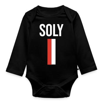 Rotweiss Soly - Baby Bio-Langarm-Body - Schwarz - Vorne