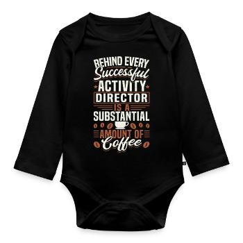 Activity Director Appreciation - Baby Bio-Langarm-Body - Schwarz - Vorne