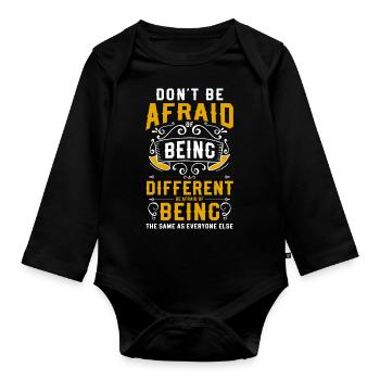 Anders Stolz Style - Baby Bio-Langarm-Body - Schwarz - Vorne