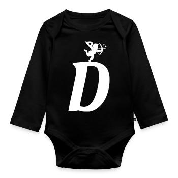D - Baby Bio-Langarm-Body - Schwarz - Vorne