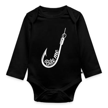 Graphique Hook de Me - Body Bébé bio manches longues - noir - Devant