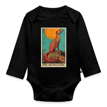 Mongoose's Mongoose - Organic Longsleeve Baby Bodysuit - black - Front