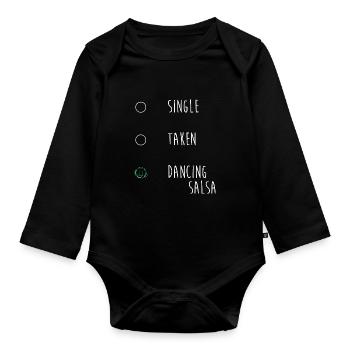 Salsa Dancer Dancer - Organic Longsleeve Baby Bodysuit - black - Front