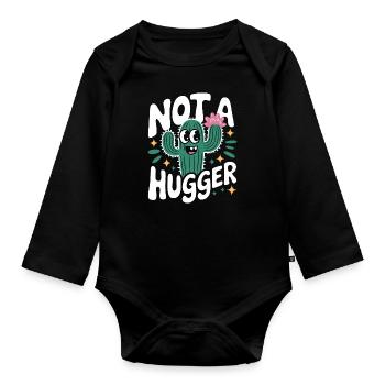 Cactus Cacti Desert Plant - Organic Longsleeve Baby Bodysuit - black - Front