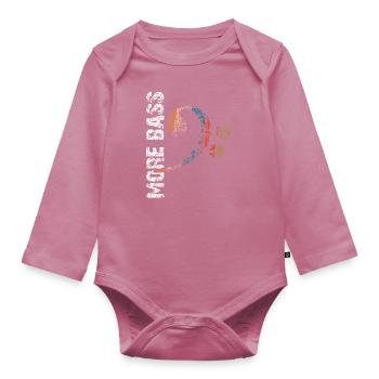 Plus de basse - Body Bébé bio manches longues - mauve - Devant