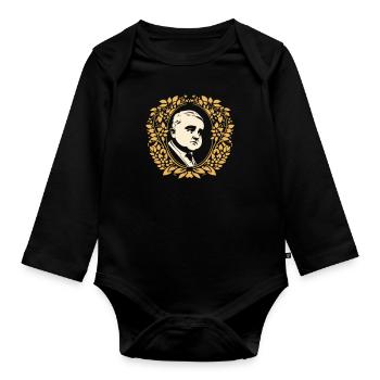 Baby Mafiosi - Baby Bio-Langarm-Body - Schwarz - Vorne