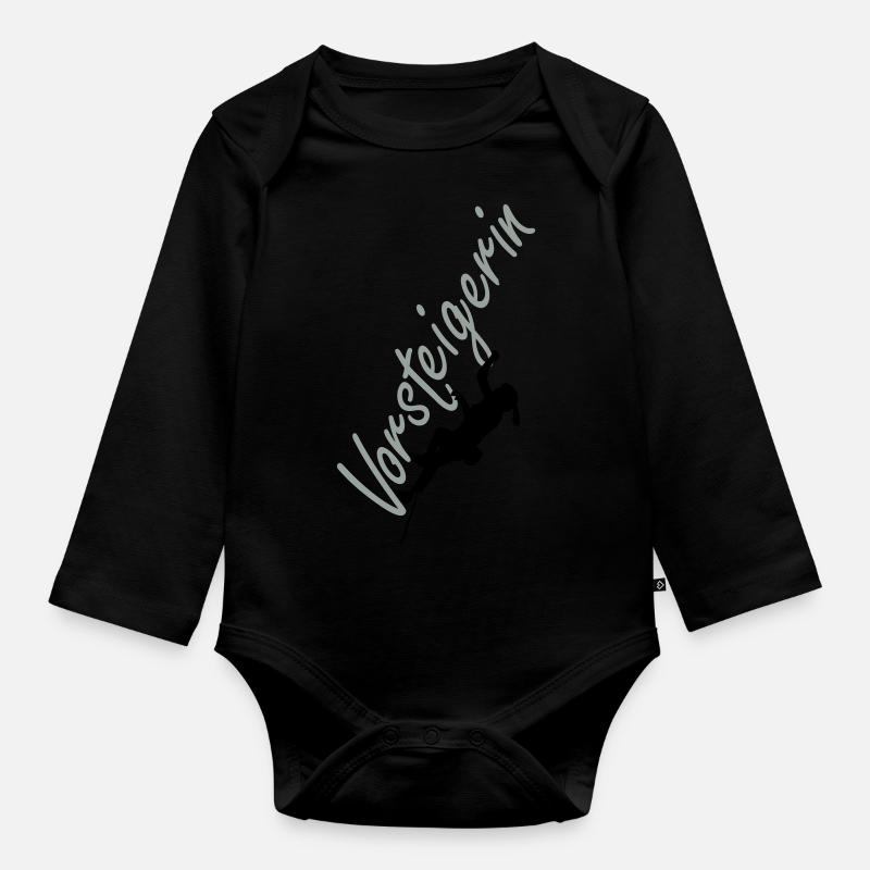 Vorsteigerin - Baby Bio-Langarm-Body - Schwarz