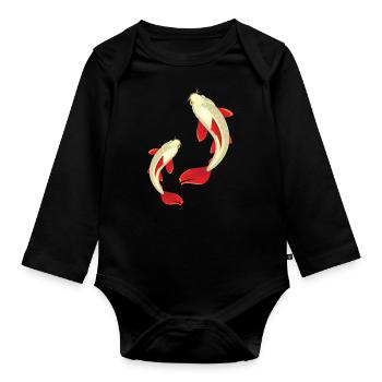 Kois - Body Bébé bio manches longues - noir - Devant
