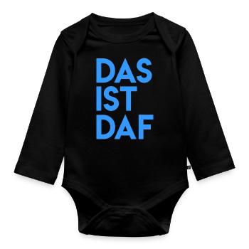 DAF Das ist DAF - Body Bébé bio manches longues - noir - Devant