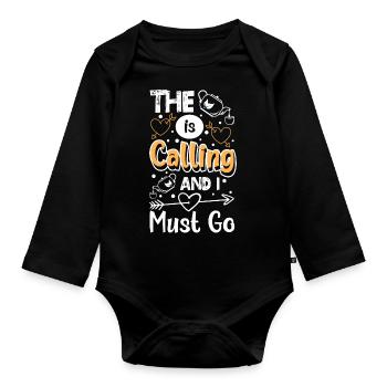 Tea Drinker Tea Bags Green Tea Chamomile Tea - Organic Longsleeve Baby Bodysuit - black - Front