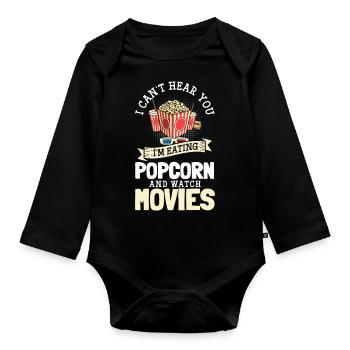 Film Movie Quotes Staff - Organic Longsleeve Baby Bodysuit - black - Front