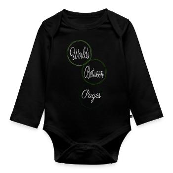 present idea literary genres virtual escape - Organic Longsleeve Baby Bodysuit - black - Front