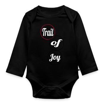 Mountain Biking Enthusiasts Pure Bliss Funny Quote - Organic Longsleeve Baby Bodysuit - black - Front