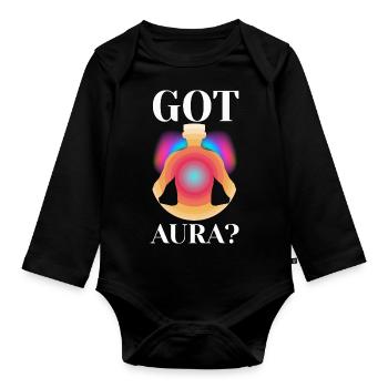 Got Aura Trendy Viral - Body Bébé bio manches longues - noir - Devant